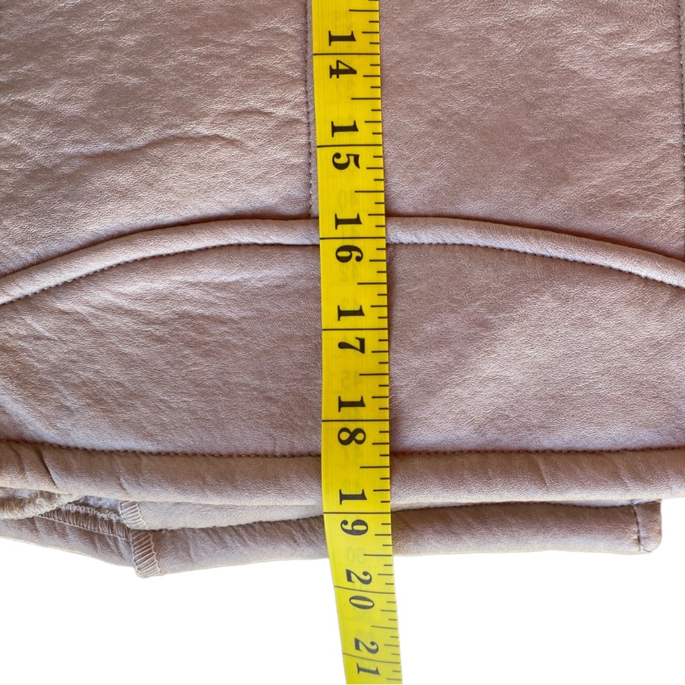HP✨NWT SAGE the Label Rustic Heart Biker Faux Leather Moto Long Sleeve Jacket XS - Picture 15 of 16